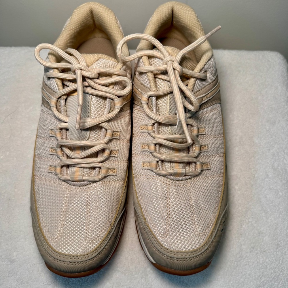 Skechers Summits AT Women 10 Taupe Mesh Trail Sneakers Beige/Peach
